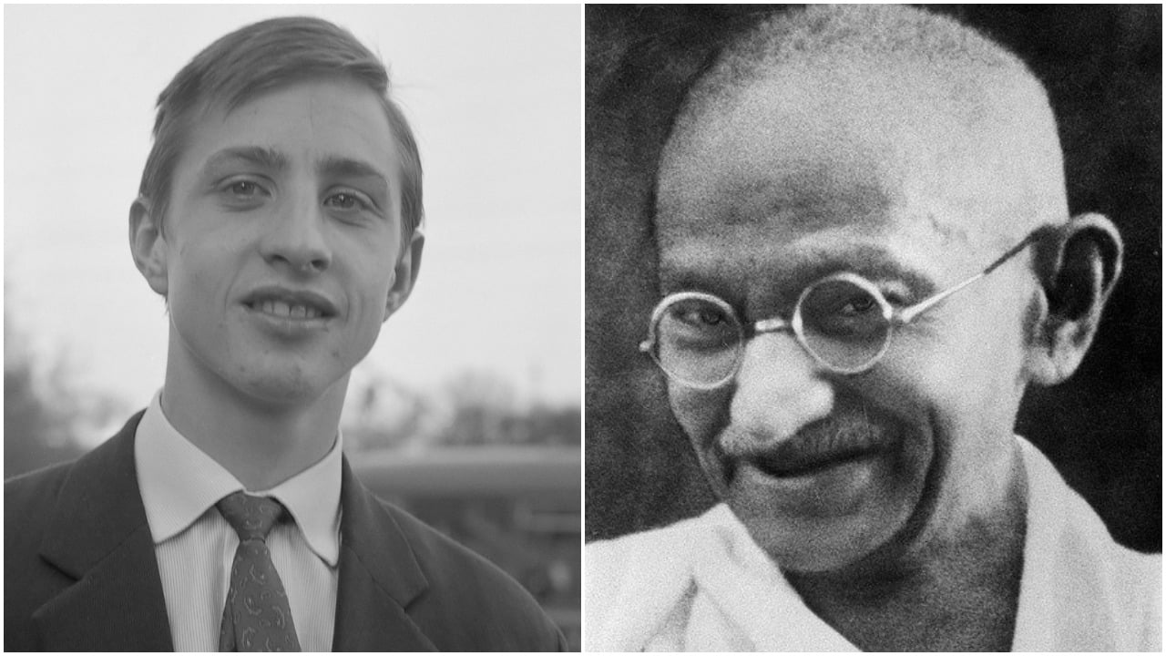 Quotes Uitspraken Johan Cruijff Cruyff Citaten Gandhi Grappige Quiz Test Herkennen VragenVuur Foto Voetbal Politiek