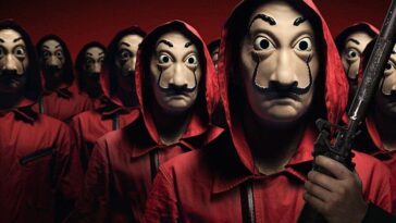 Netflix-Serie La Casa de Papel seizoen 5 vijfde seizoen quiz nederlands personages acteurs cast professor dali masker rode overals einde tv money heist reviews tokio dood goud spaanse bank