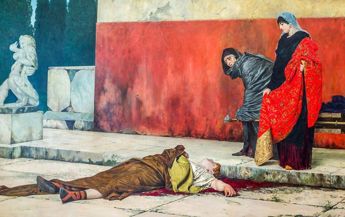 Nero Dood Romeinse Keizers overlijden quiz Nederlands Geschiedenis Rome Julius Caesar Commodus Augustus Caligula Eeuw